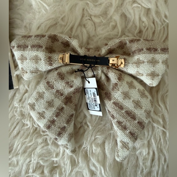 Lele Sadoughi Lonestar Embellished Bow Barrette - Desert Dusk NWT - Picture 2 of 4